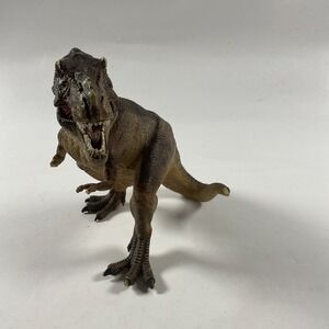 Papo T-REX Dinosaur Moving Jaw Brown Tyrannosaurus Rex Collectible Figure